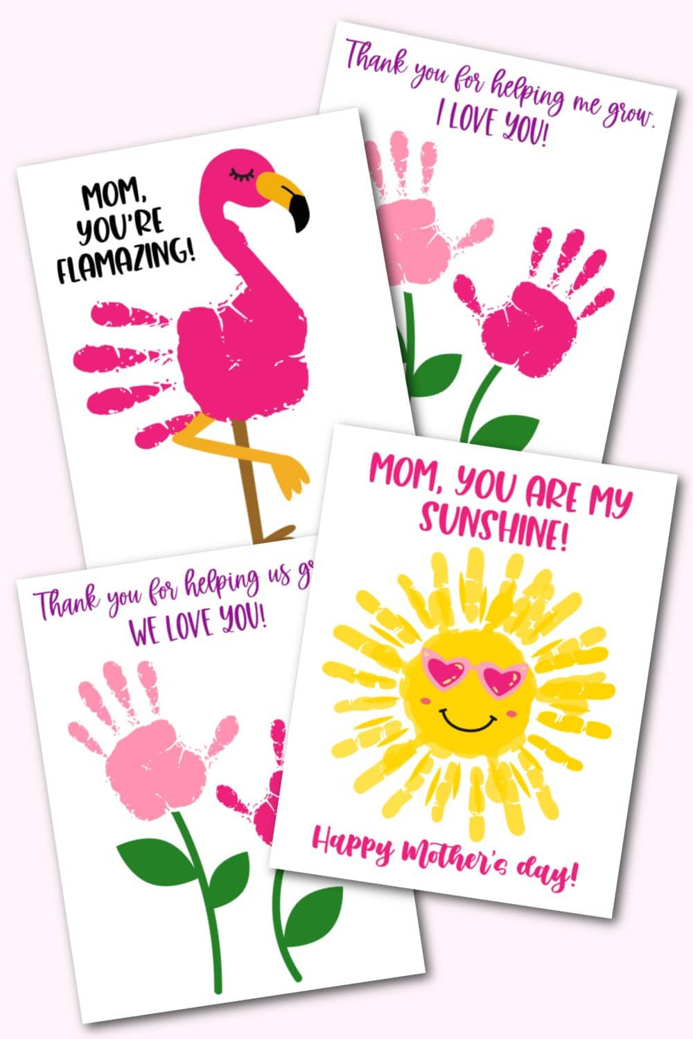 Mother'S Day Handprint Printables - Kara Creates for Free Printable Mothers Day Crafts