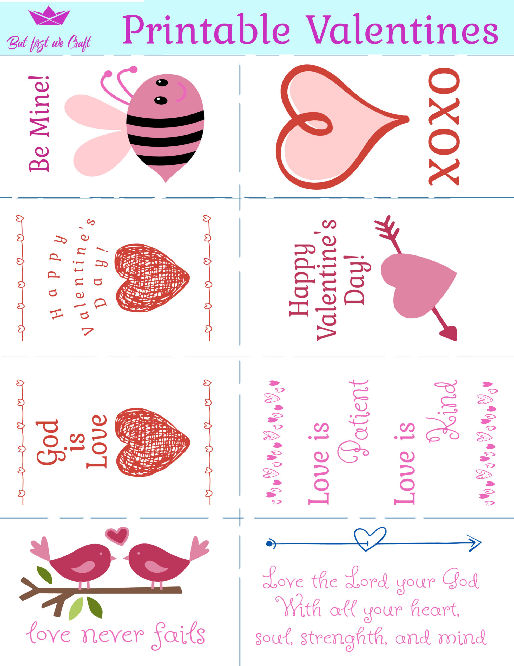 New Free Printable Valentine&amp;#039;S Day Cards For Kids – But First We Craft with Free Printable Valentine Cards For Kids