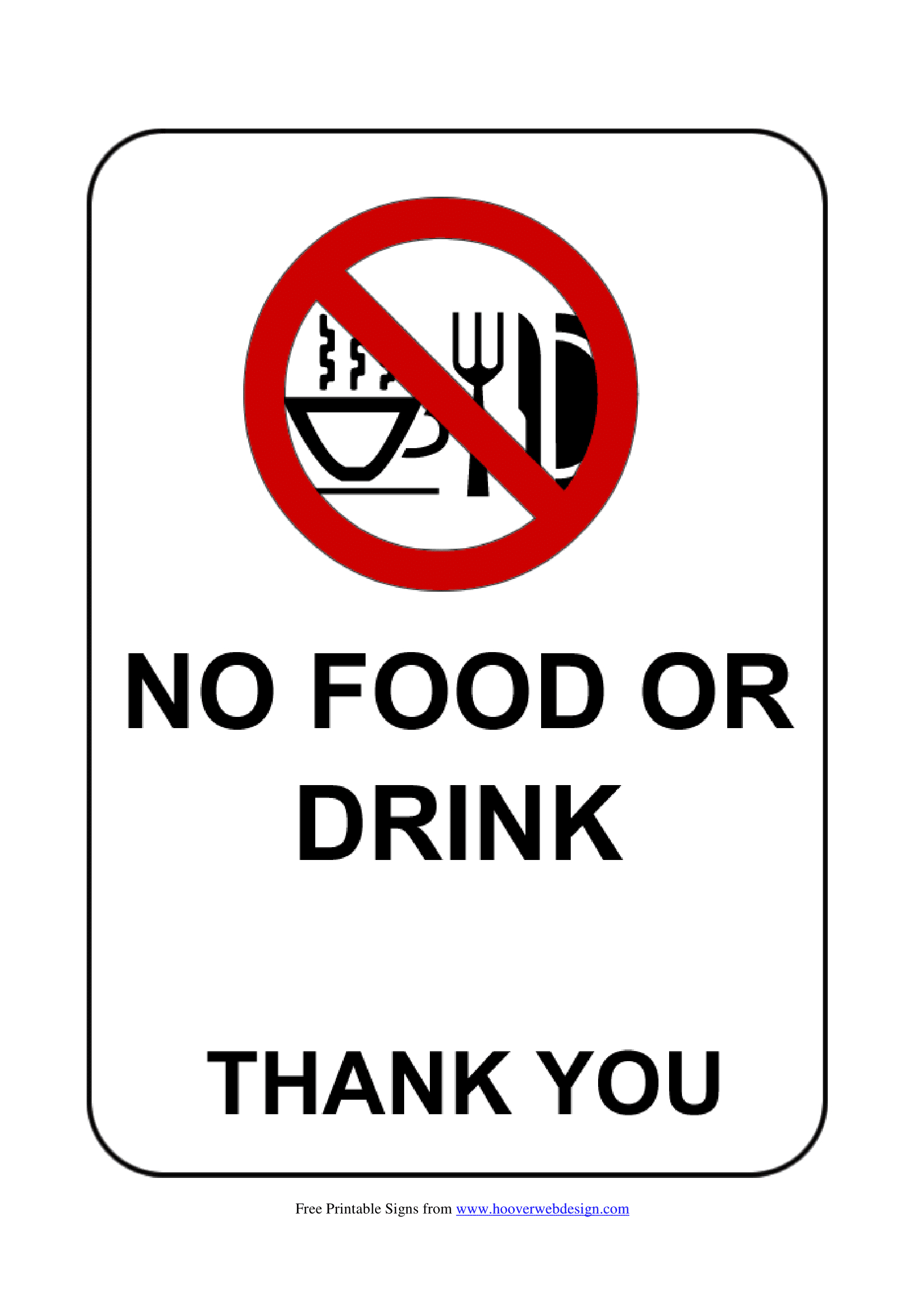 No Food Or Drink Signs | Poster Template pertaining to Printable No Food Or Drink Sign