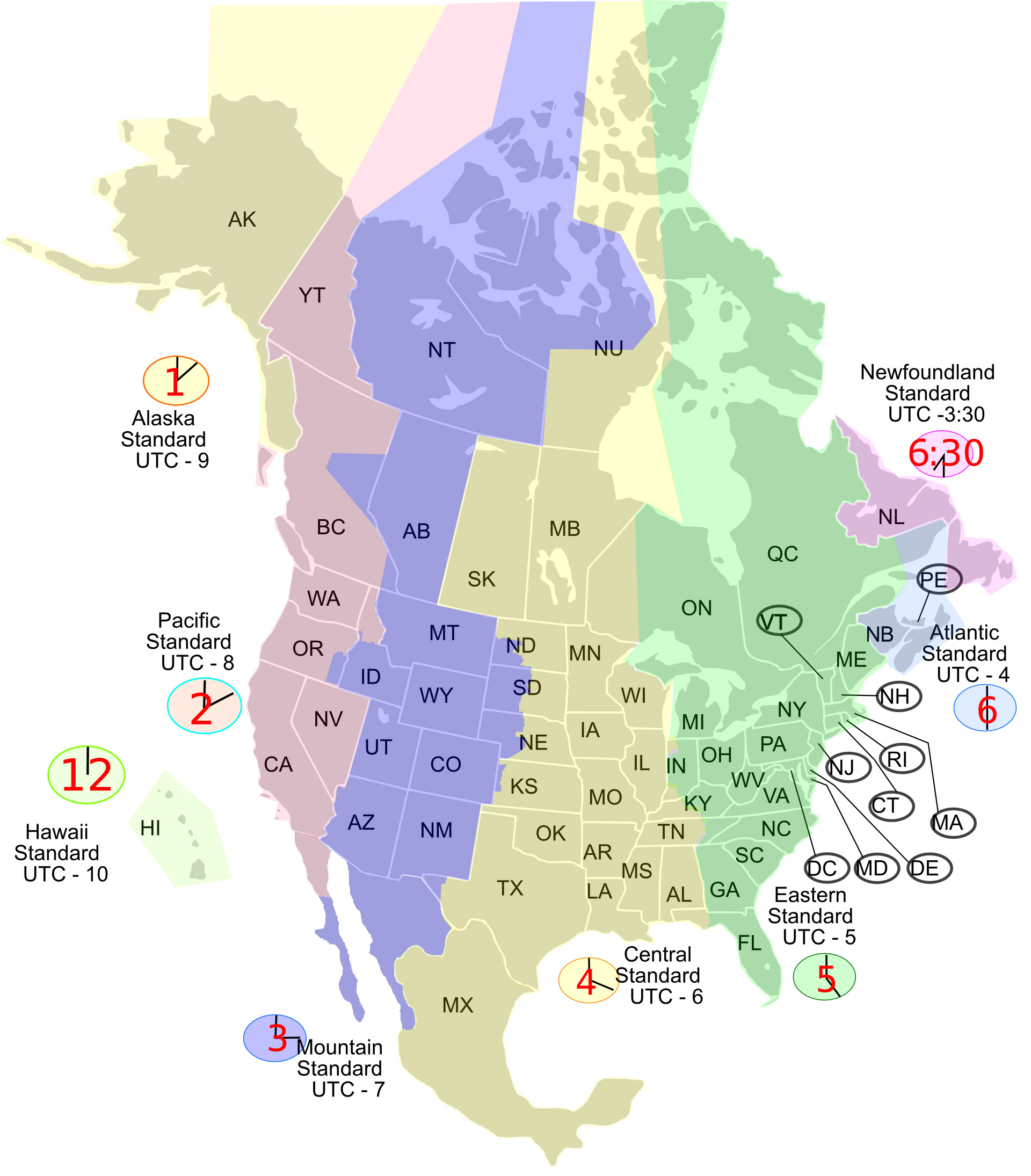 North America Time Zone Map - Gis Geography within Us Time Zone Map Printable