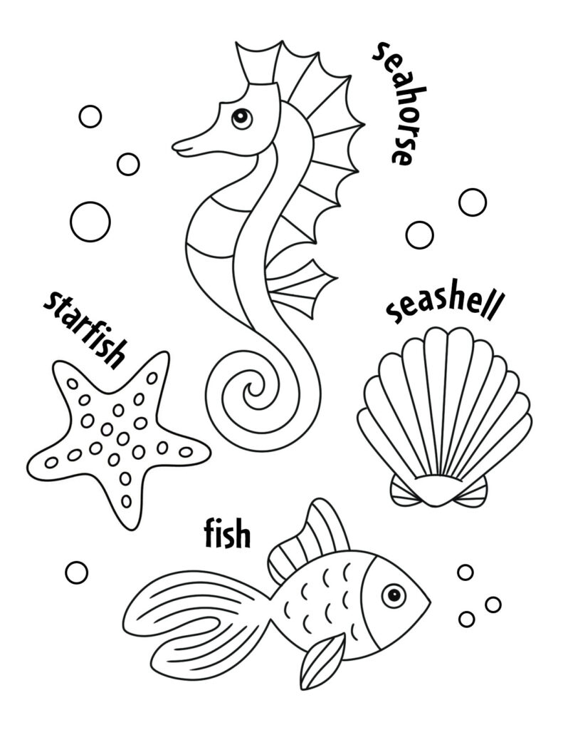 Ocean Theme Preschool Lesson Plan With Free Ocean Printables with regard to Free Printable Under The Sea Worksheets