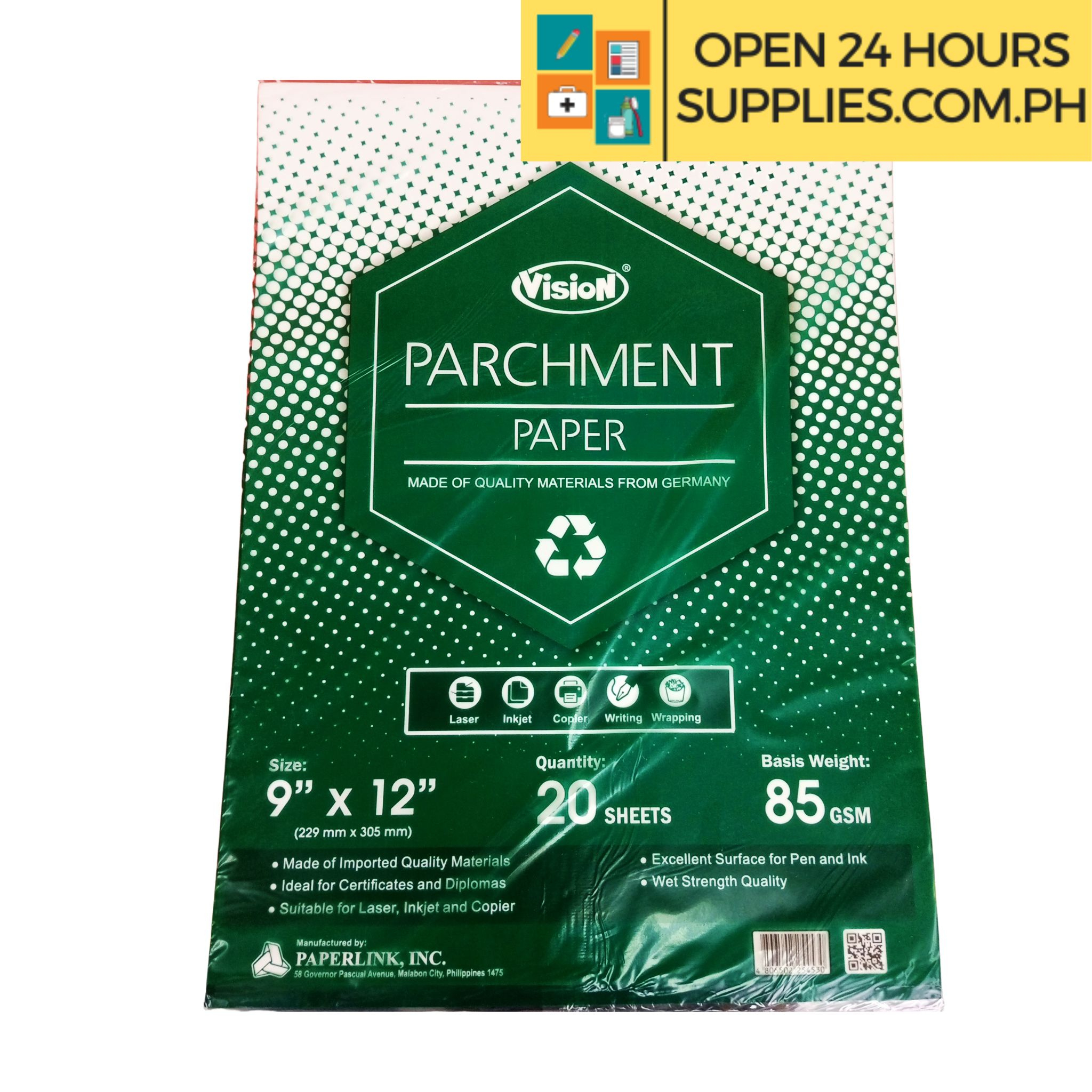 Parchment Paper (Vision) Certificate Size:9X12 Inches 20S throughout Printable Parchment Paper For Certificates