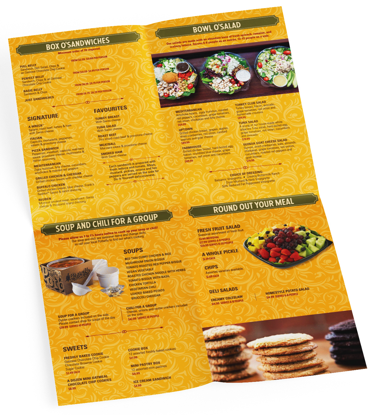 Potbelly | Menu & Signage Design • Katika Communications regarding Printable Potbelly Menu With Prices