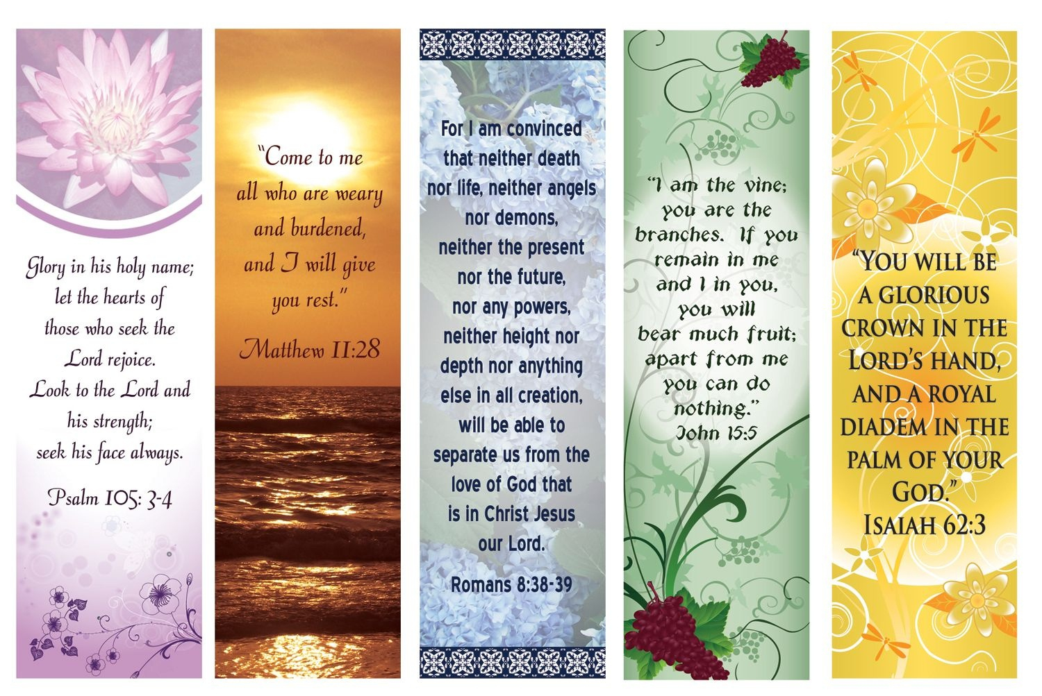 Printable Bible Bookmarks - Printable Party Favors in Free Printable Bible Bookmarks Templates
