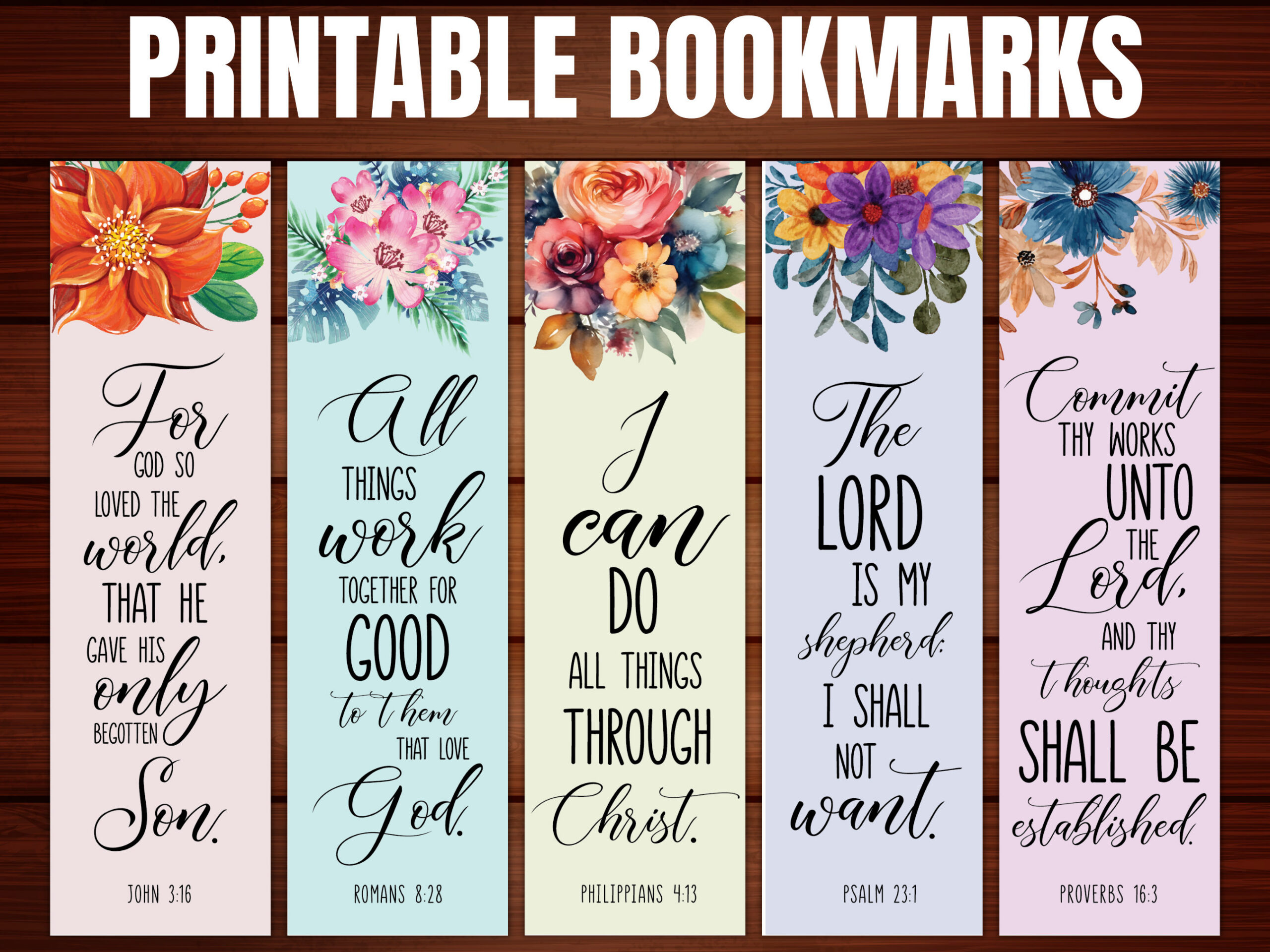 Printable Bible Bookmarks - Printable Party Favors in Free Printable Bible Bookmarks Templates