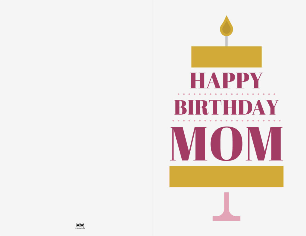 Printable Birthday Cards - 110 Free Birthday Cards | Printabulls in Free Printable Birthday Cards For Mum