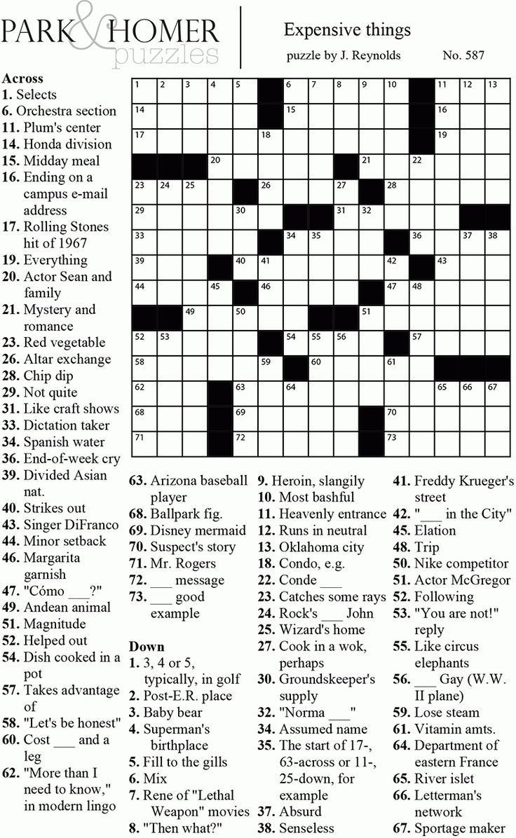Printable Crossword Puzzles - Get Yourself Some Easy Crossword for Printable Crossword Puzzles Easy With Answers