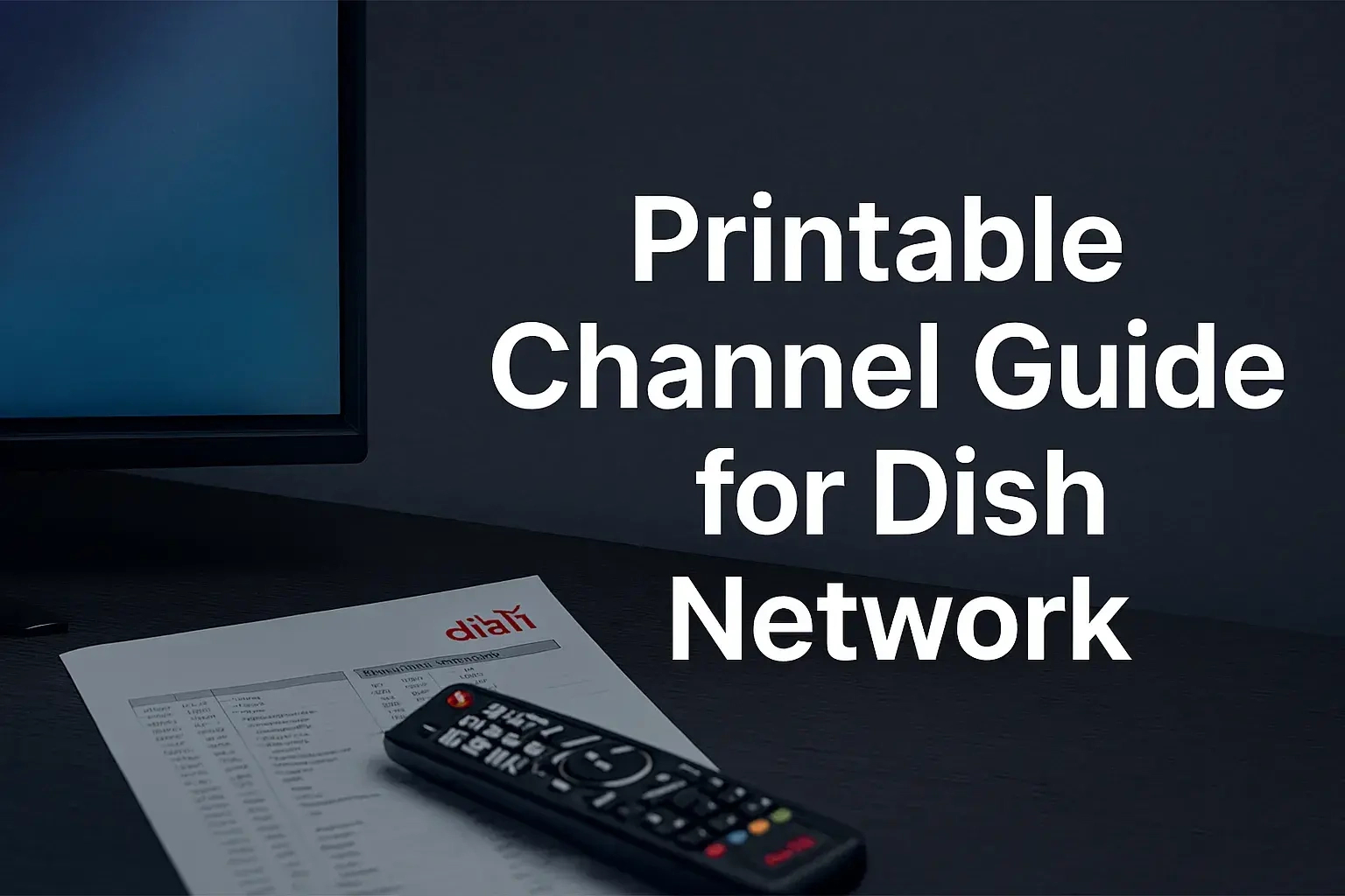 Printable Dish Network Channel Guide - Free Download regarding Printable Dish Network Channel Guide By Zip Code