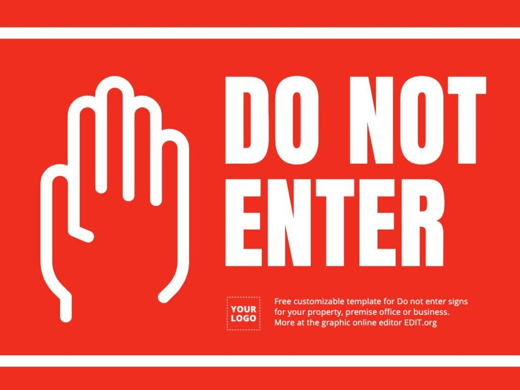 Printable Do Not Enter Sign Templates within Do Not Enter Sign Printable Free