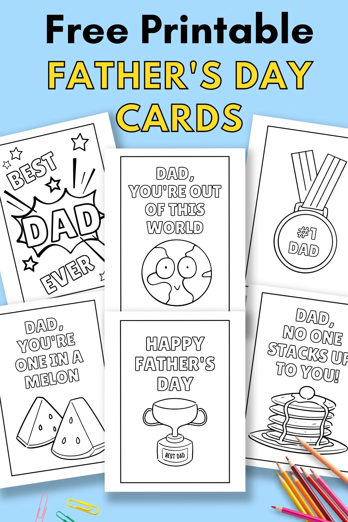 Printable Father'S Day Cards To Colour — Gathering Beauty regarding Printable Father's Day Cards Free