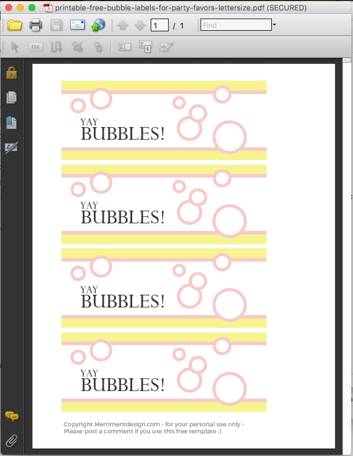 Printable Free Bubble Labels For Party Favors - Merriment Design within Free Printable Gift Tags For Bubbles