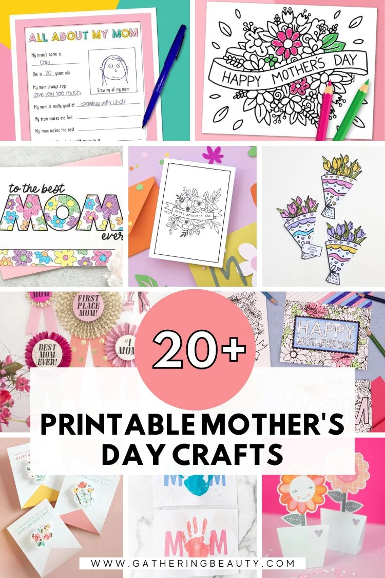 Printable Mother'S Day Crafts — Gathering Beauty inside Free Printable Mothers Day Crafts