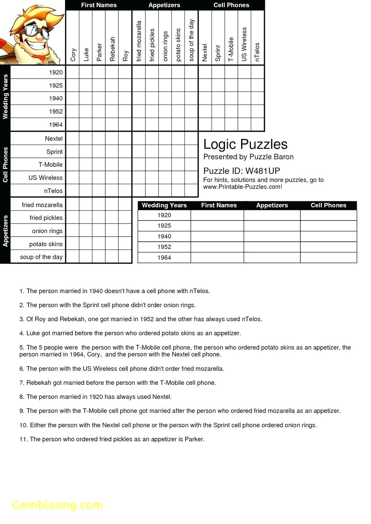 Printable Puzzles Baron - Printable Puzzles Baron within Puzzle Baron Printable Logic Puzzles