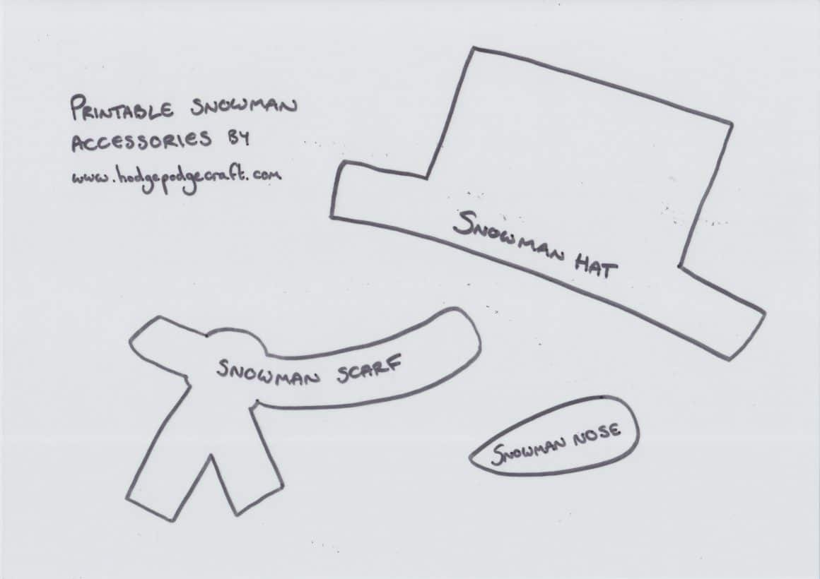 Printable Snowman Craft For Kids – Hodgepodgecraft with Free Printable Snowman Scarf Template