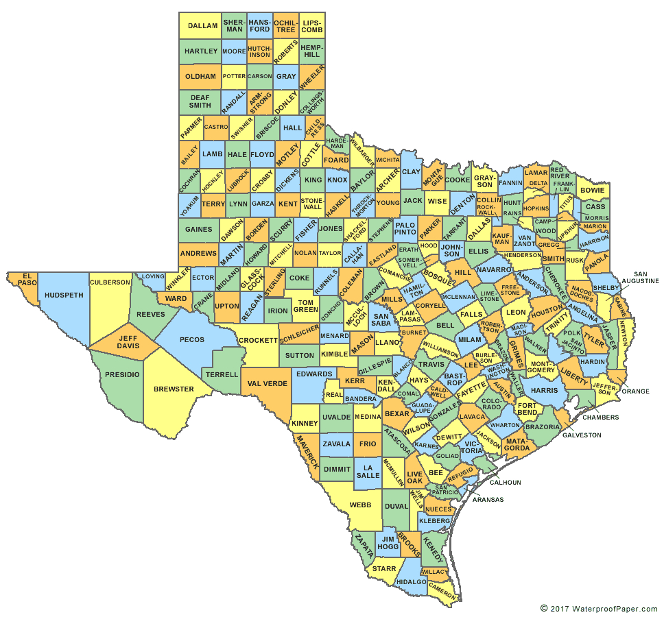 Printable Texas Maps | State Outline, County, Cities regarding Free Printable Map of Texas