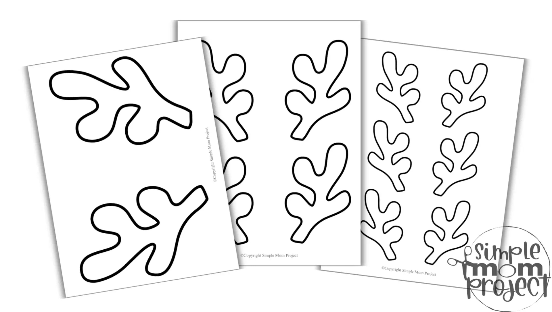 Reindeer Antlers Template (Free Printable) - Simple Mom Project regarding Free Printable Reindeer Antler Template