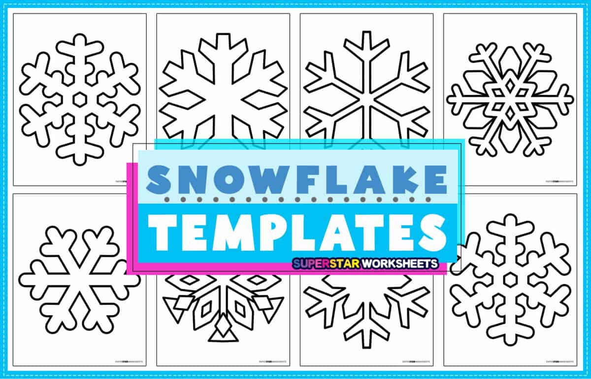 Snowflake Templates (Free Printables) - Superstar Worksheets with regard to Free Printable Snowflake Template Free Download