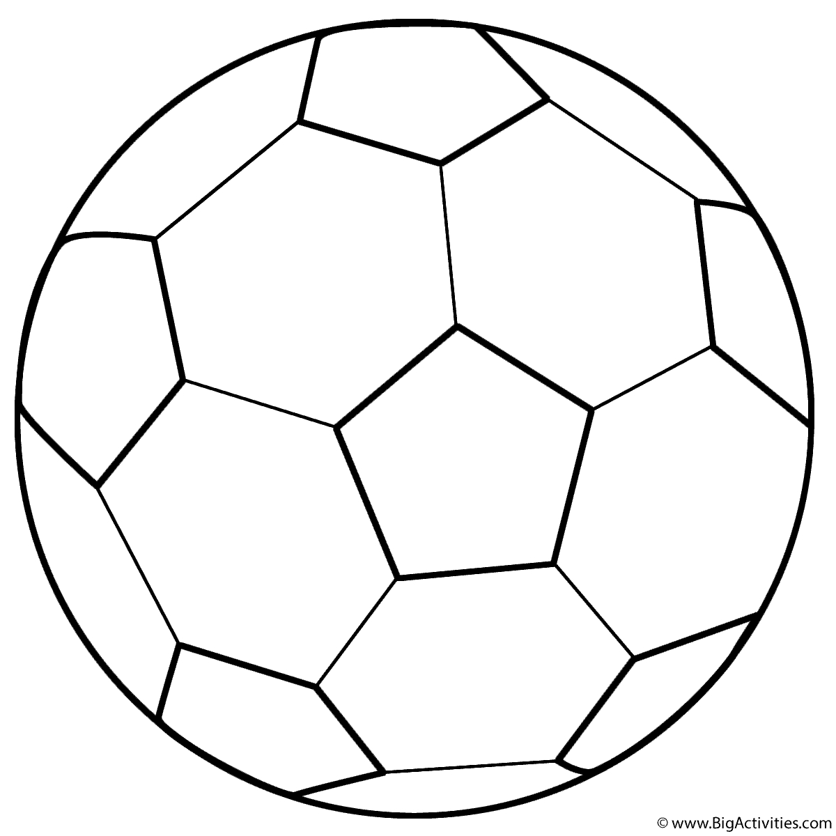 Soccer Ball - Coloring Page (Sports) inside Free Printable Soccer Ball Images