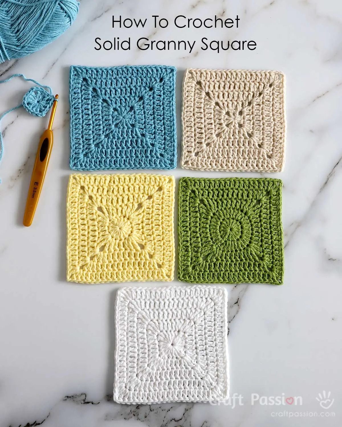 Solid Granny Square Pattern & Variations • Free Crochet Patterns intended for Free Printable Crochet Granny Square Patterns For Beginners
