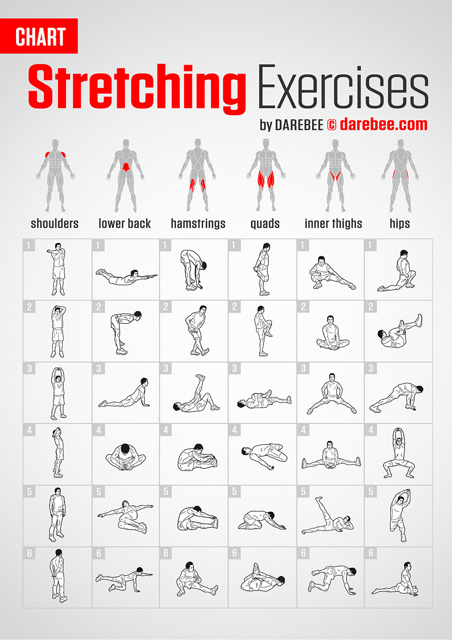 Stretching Exercises | Chart with regard to Printable Stretching Exercises For Seniors