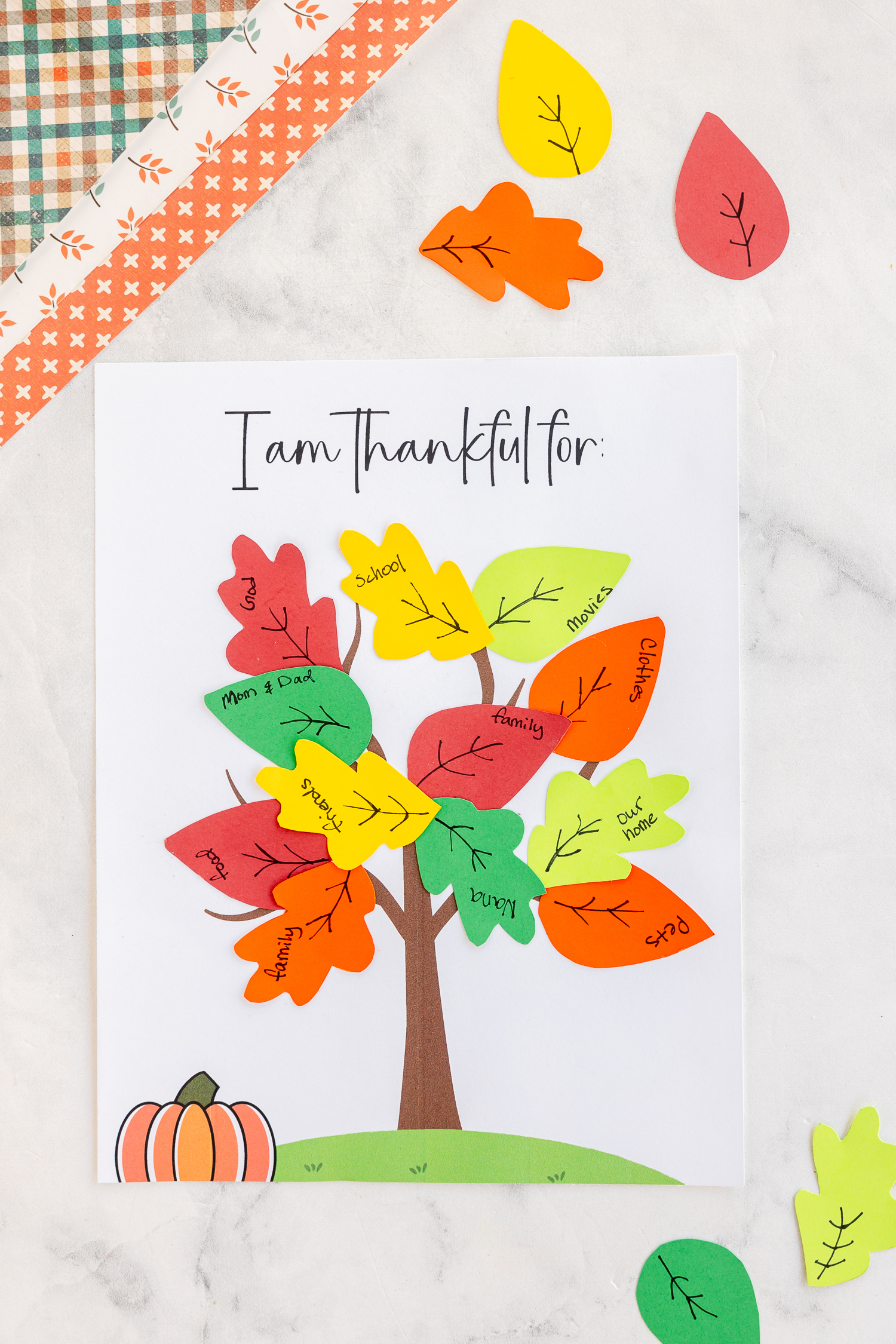 Thankful Tree Printable.mp4 throughout Thankful Leaves Free Printable