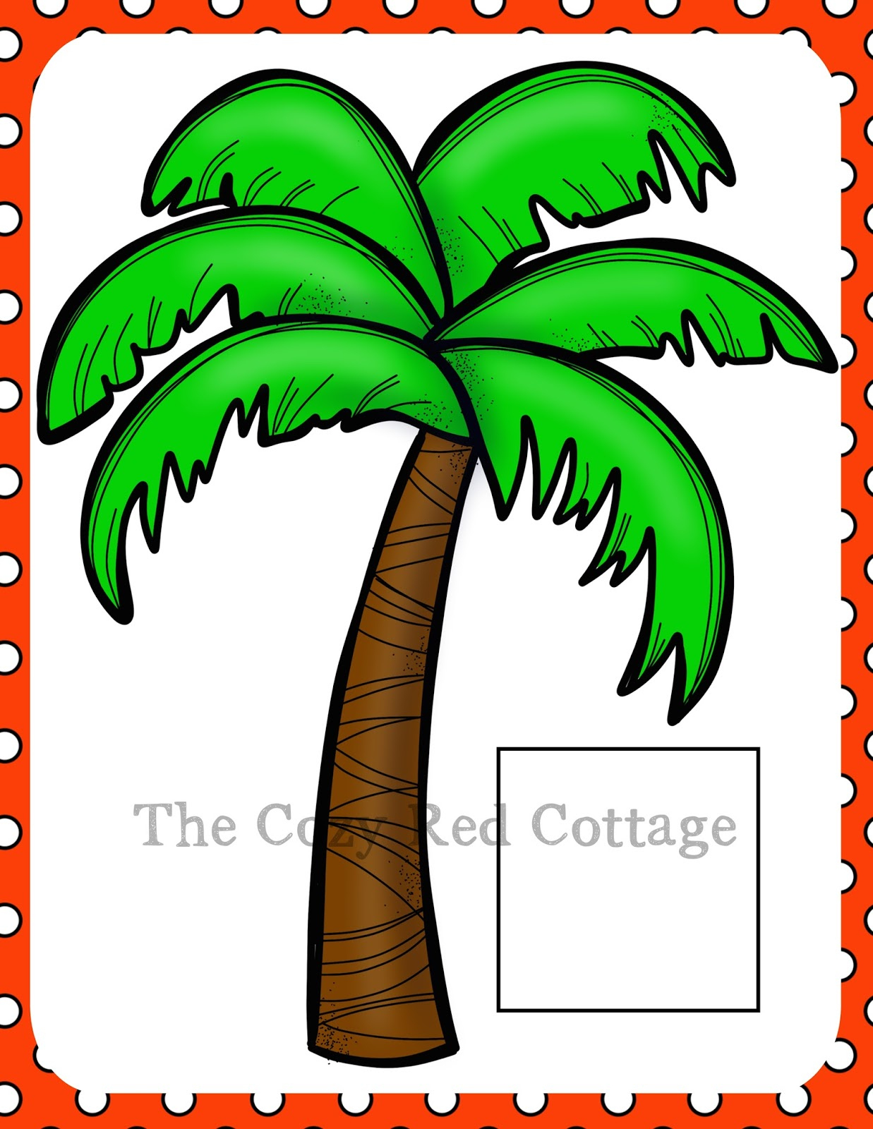 The Cozy Red Cottage: Chicka Chicka Boom Boom Counting Mat throughout Free Printable Chicka Chicka Boom Boom Tree Template