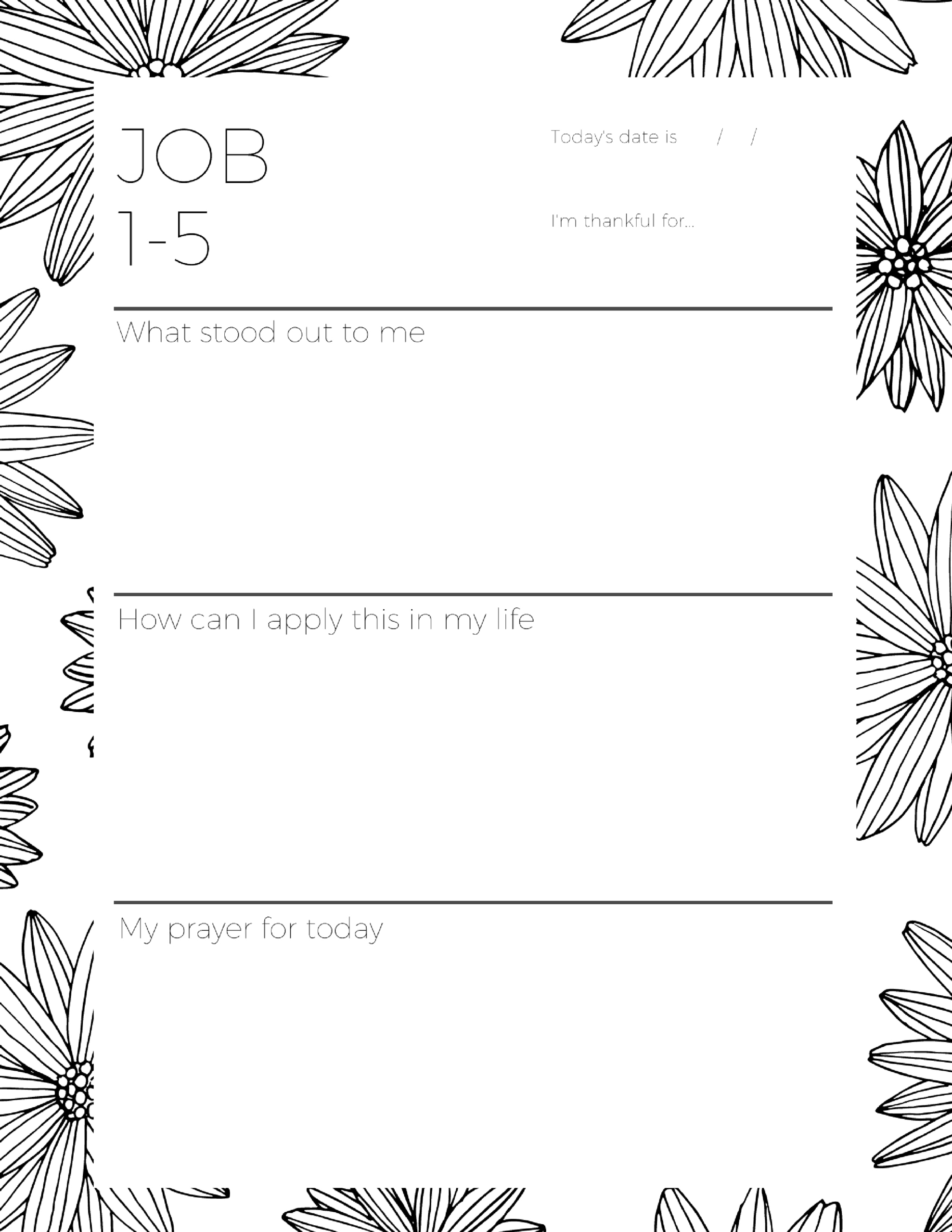 The Job Bible Study Companion (Printable Journal) - Bubbling Brook for Free Printable Bible Study on Job
