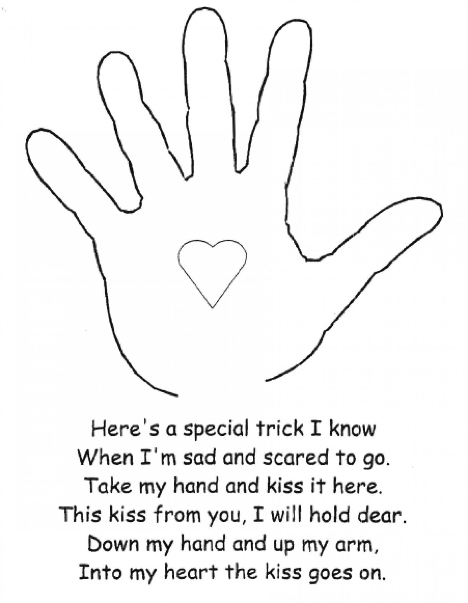 The Kissing Hand Activity | Lovetoteach pertaining to The Kissing Hand Printable Book