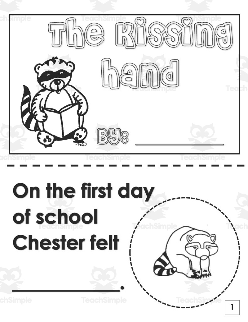 The Kissing Hand Printable Book with regard to The Kissing Hand Printable Book