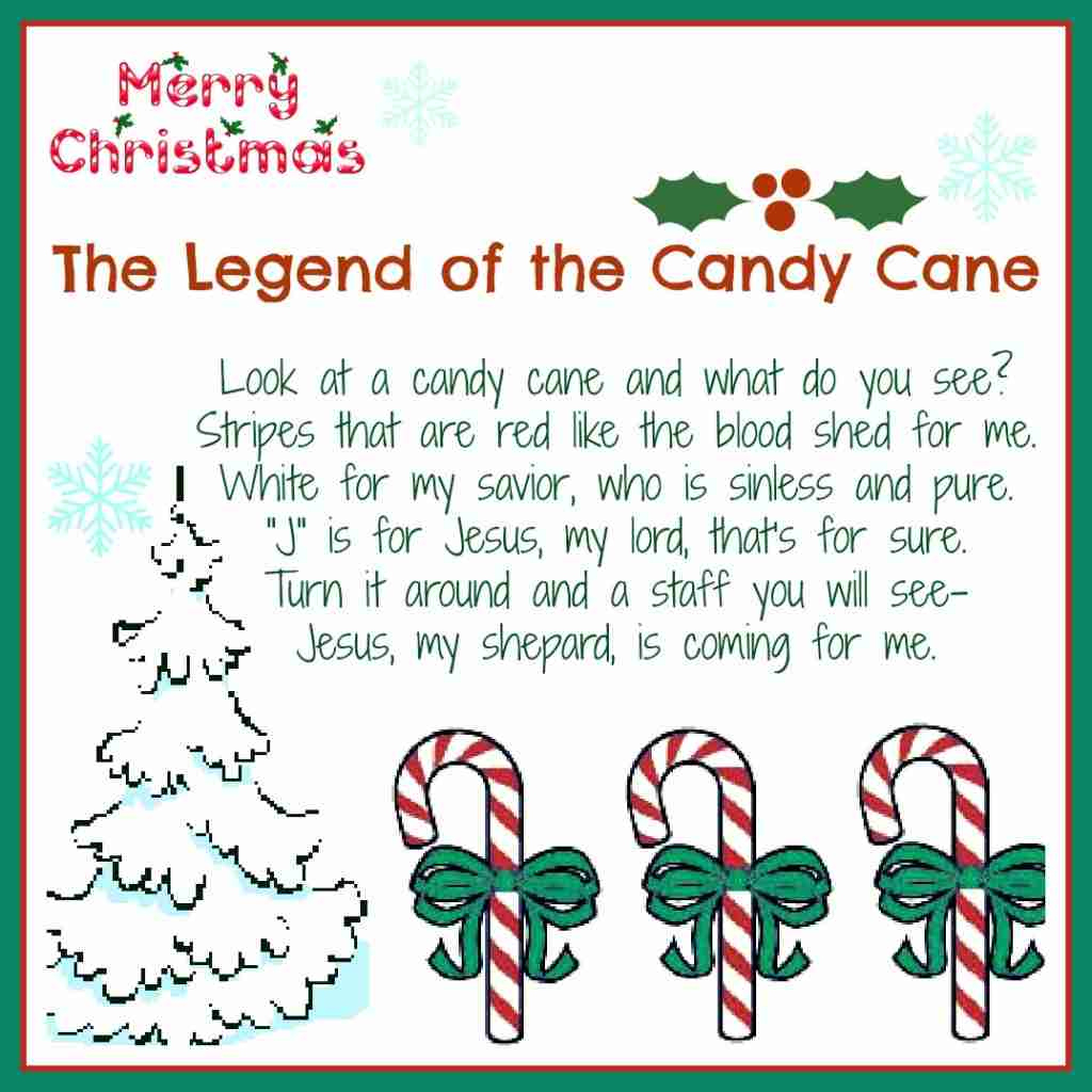 The Legend Of The Candy Cane: Free Printable And A Giveaway regarding Printable Meaning of the Candy Cane
