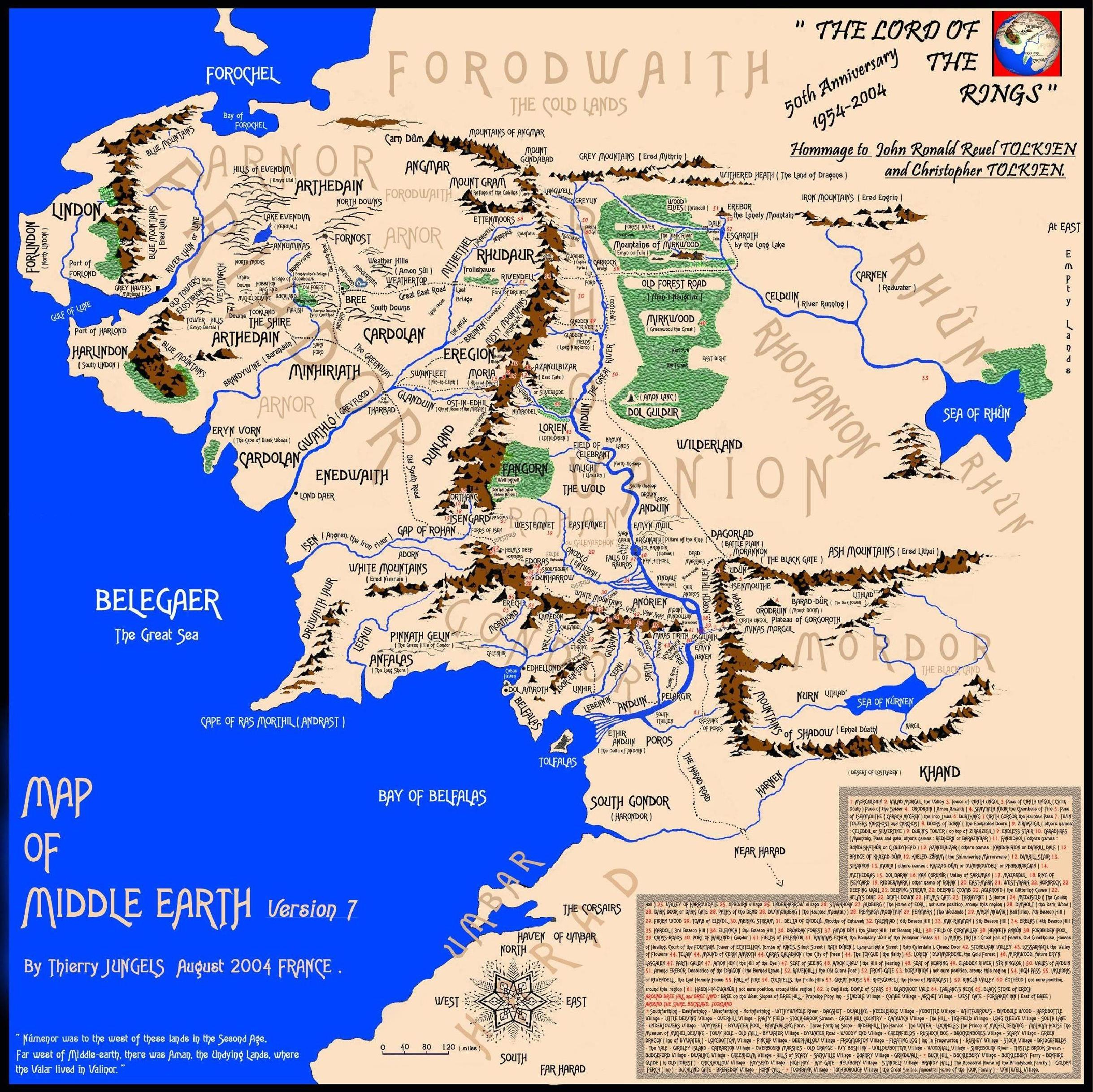The Lord Of The Rings Maps Middle-Earth pertaining to Printable Map of Middle Earth