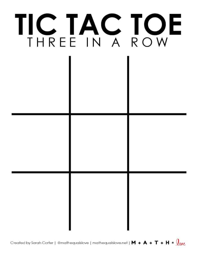 Tic Tac Toe Board Printable (Free Pdf Templates) regarding Tic Tac Toe Game Board Printable
