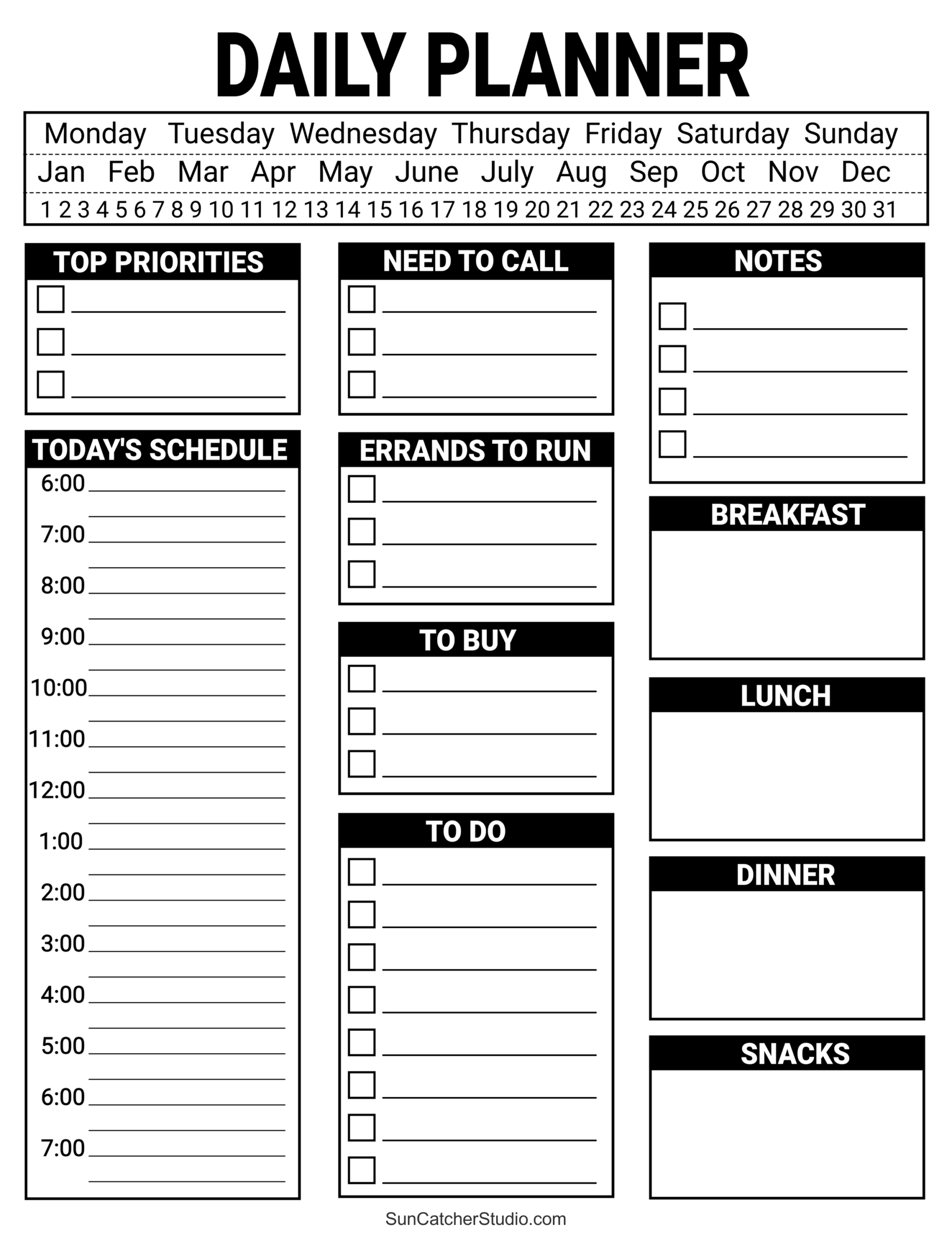 To Do List (Free Printable Pdf Templates) – Things To Do – Free pertaining to Weekly To Do List Printable