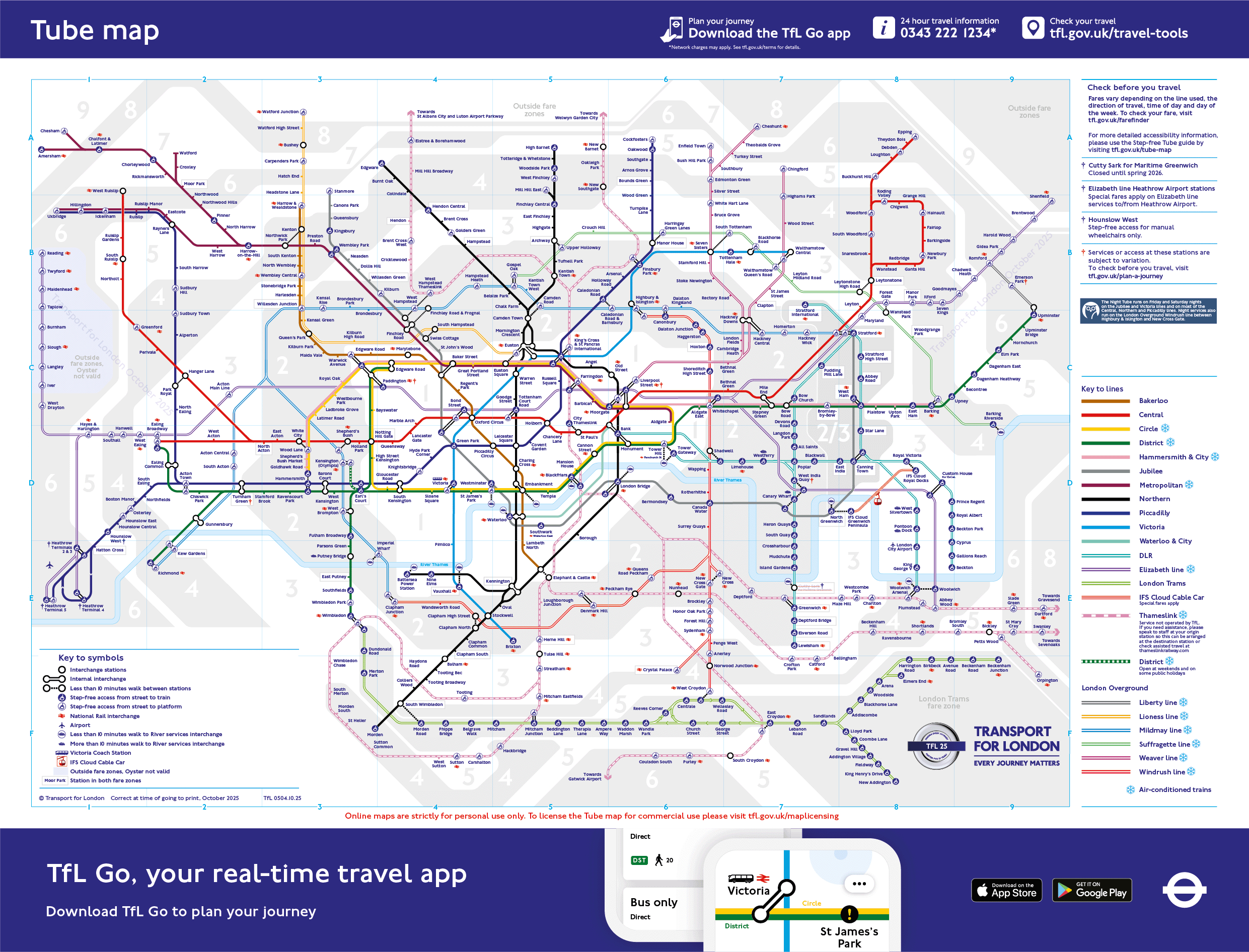 Tube - Transport For London throughout Printable Tube Map Of London Underground