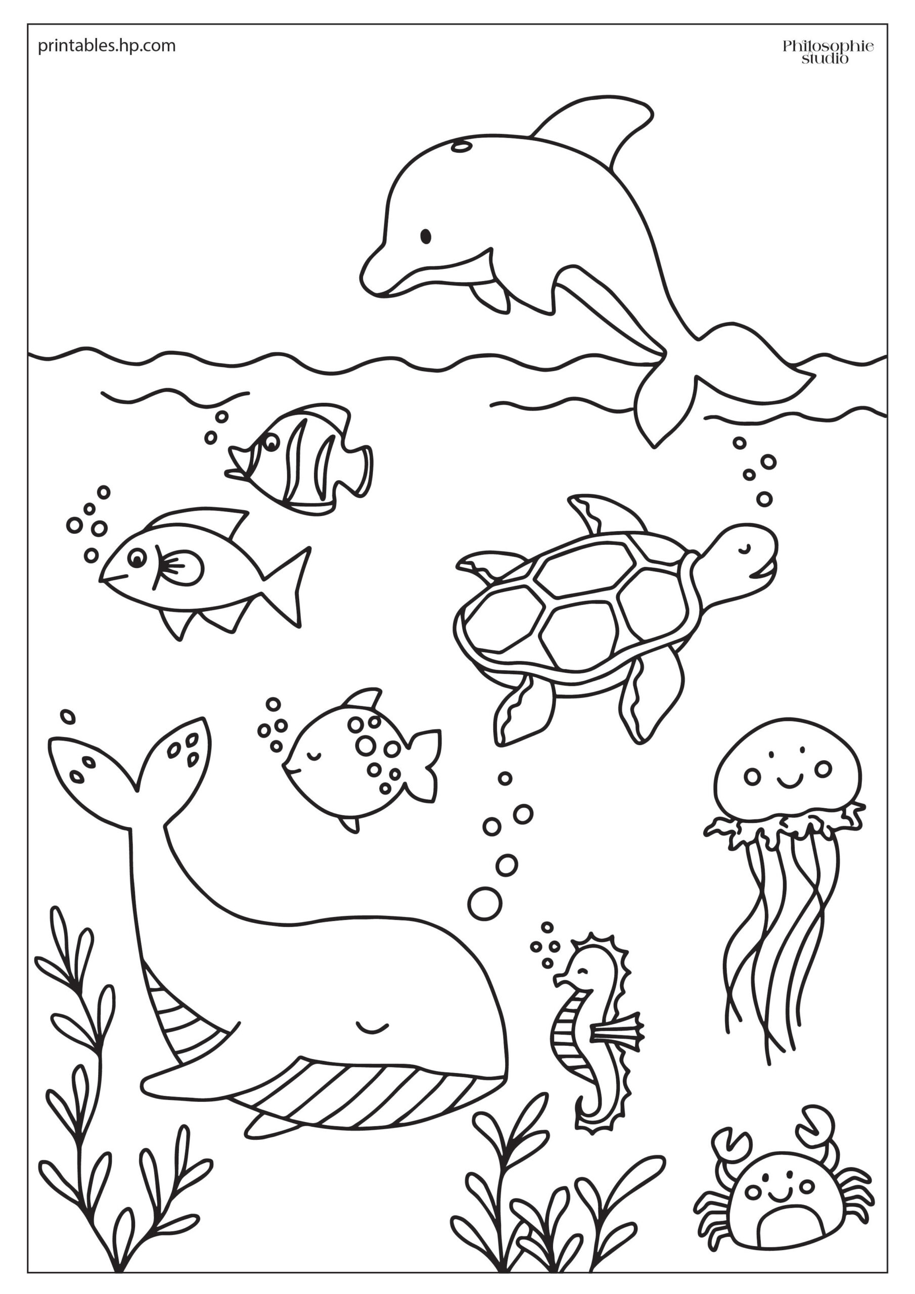 Under The Sea | Printables - Free Coloring Pages & Learning regarding Free Printable Under the Sea Worksheets