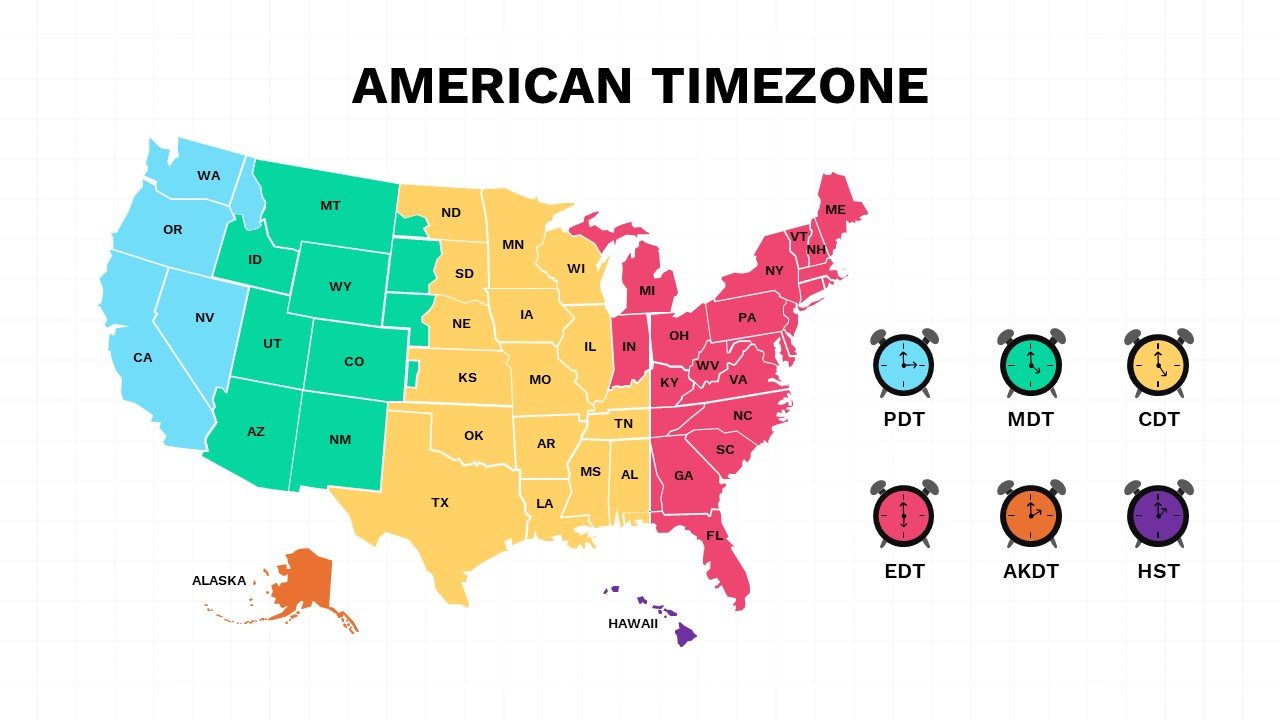 Us Time Zone Map Template | Find United States City Current Time for Us Map with States and Time Zones Printable