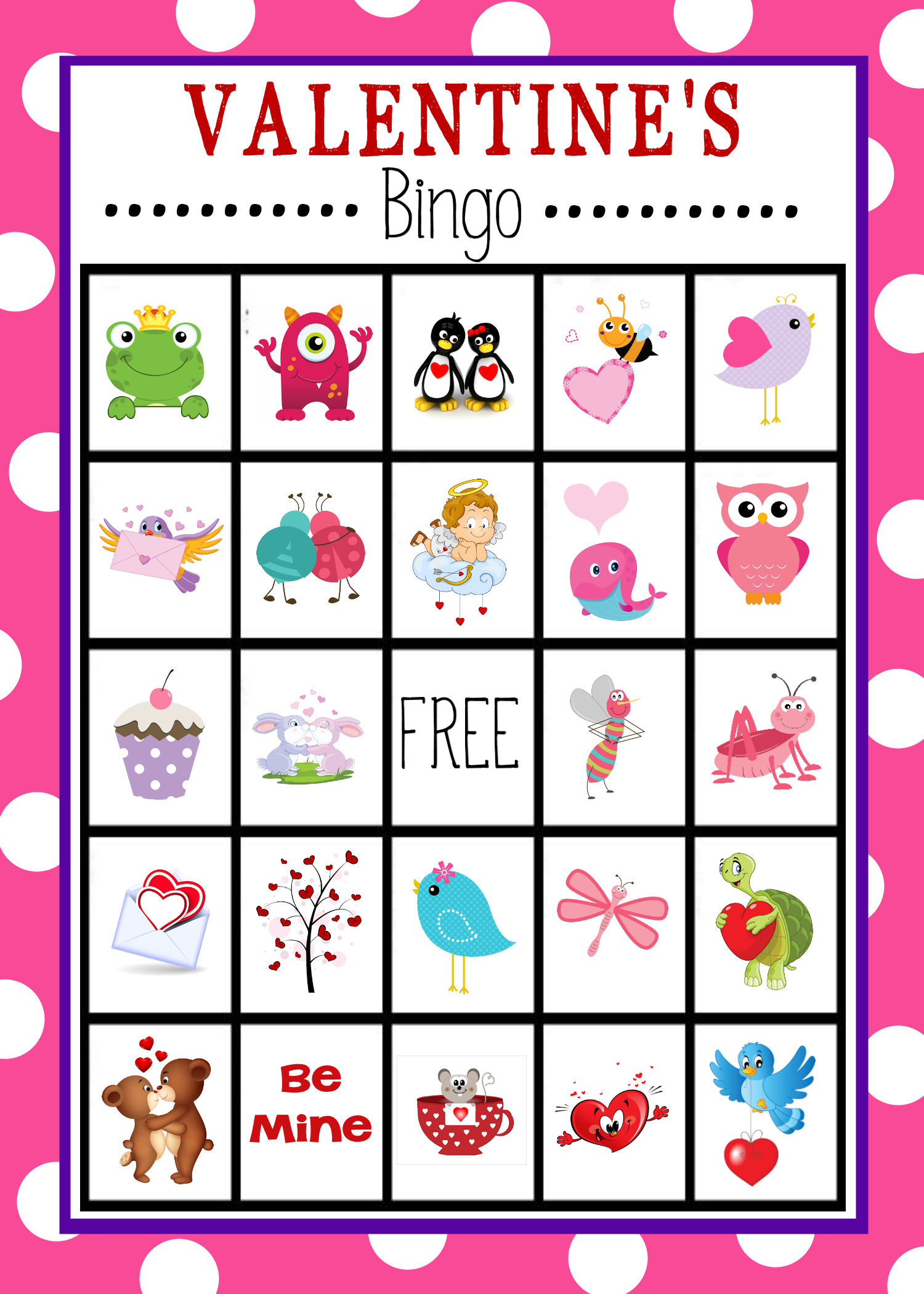 Valentine'S Bingo Game - Crazy Little Projects intended for Valentine's Day Bingo Free Printable