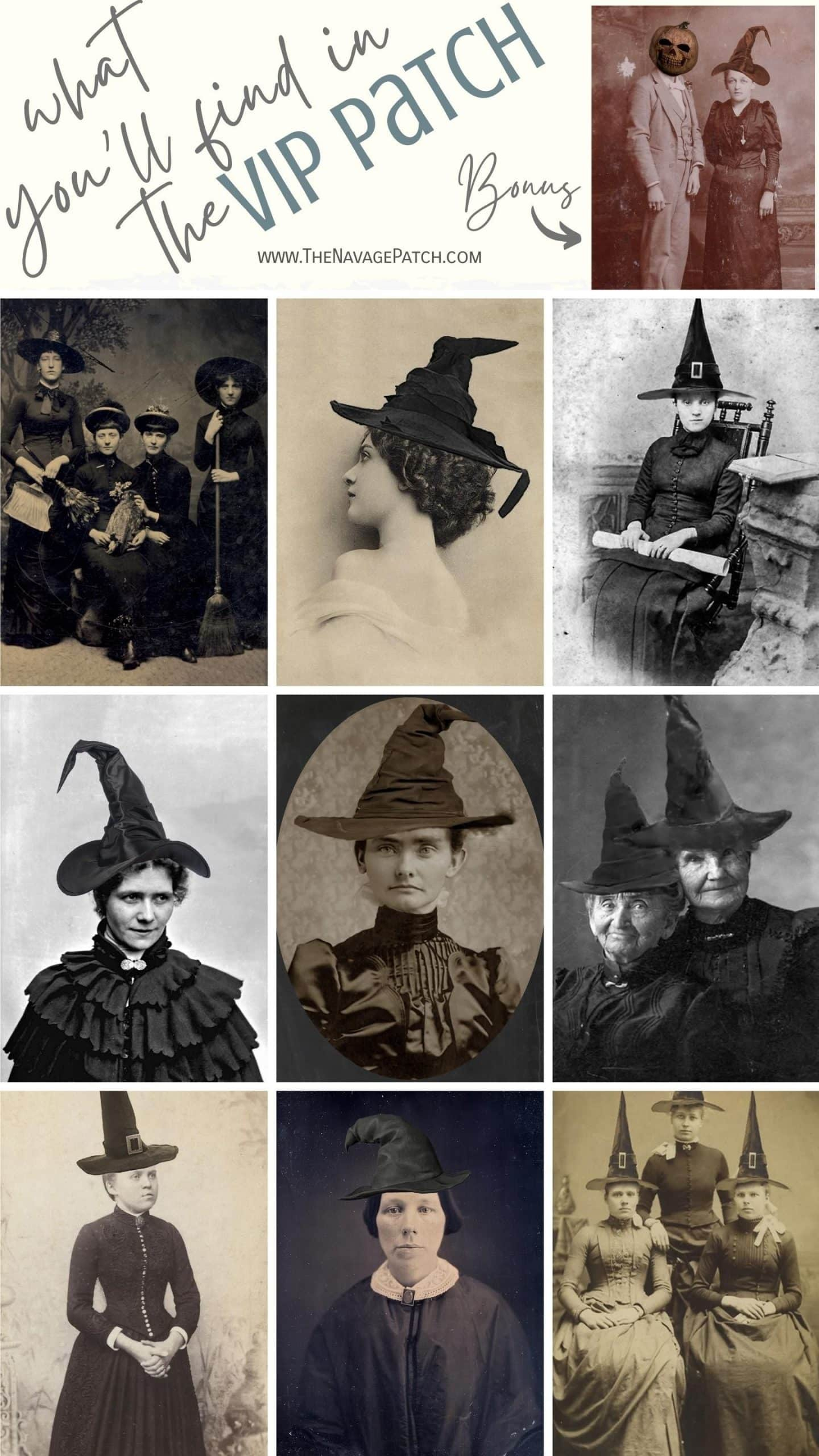 Vintage Witch Printables - The Navage Patch inside Free Printable Pictures Of Witches