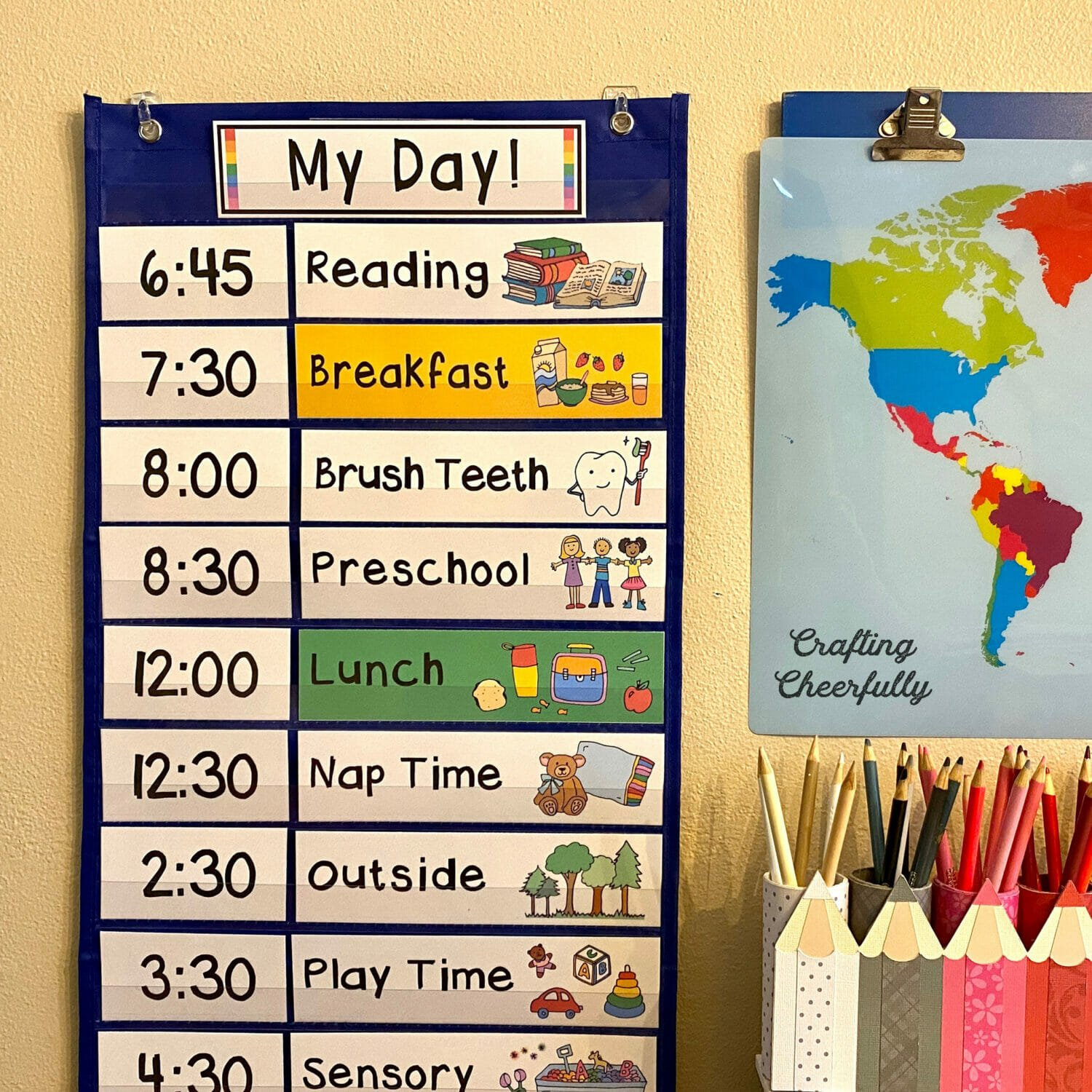 Visual Schedule Cards - Crafting Cheerfully intended for Free Printable Visual Schedule For Classroom