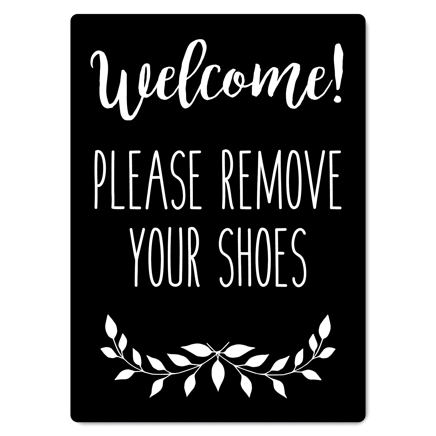 Welcome Please Remove Your Shoes Sign - The Signmaker pertaining to Please Take Off Your Shoes Printable Sign