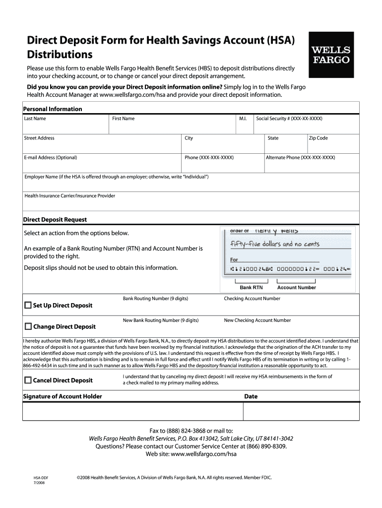 Wells Fargo Voided Check Online - Fill Online, Printable, Fillable within Wells Fargo Deposit Slip Printable